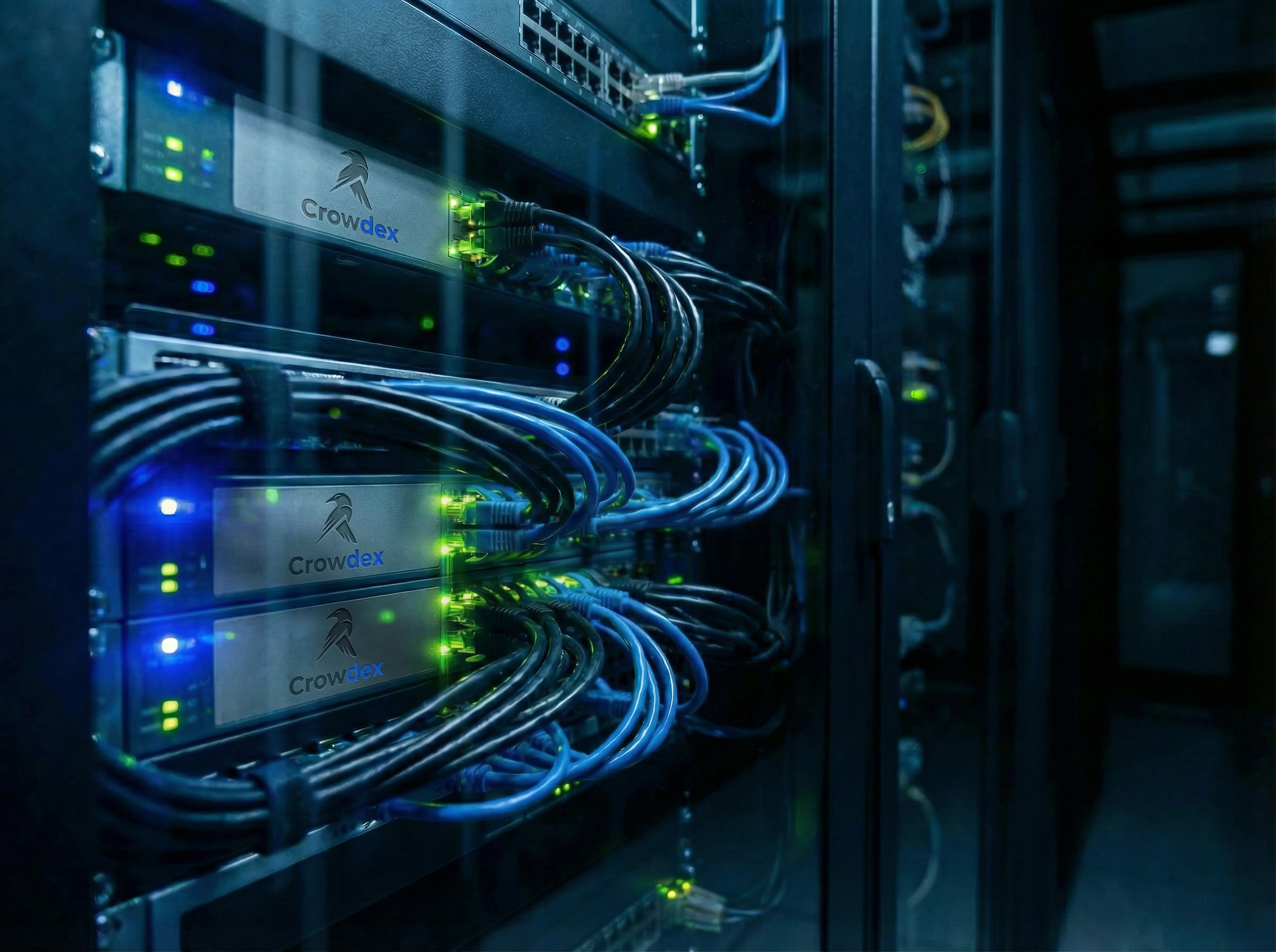 Rack de servidores organizado