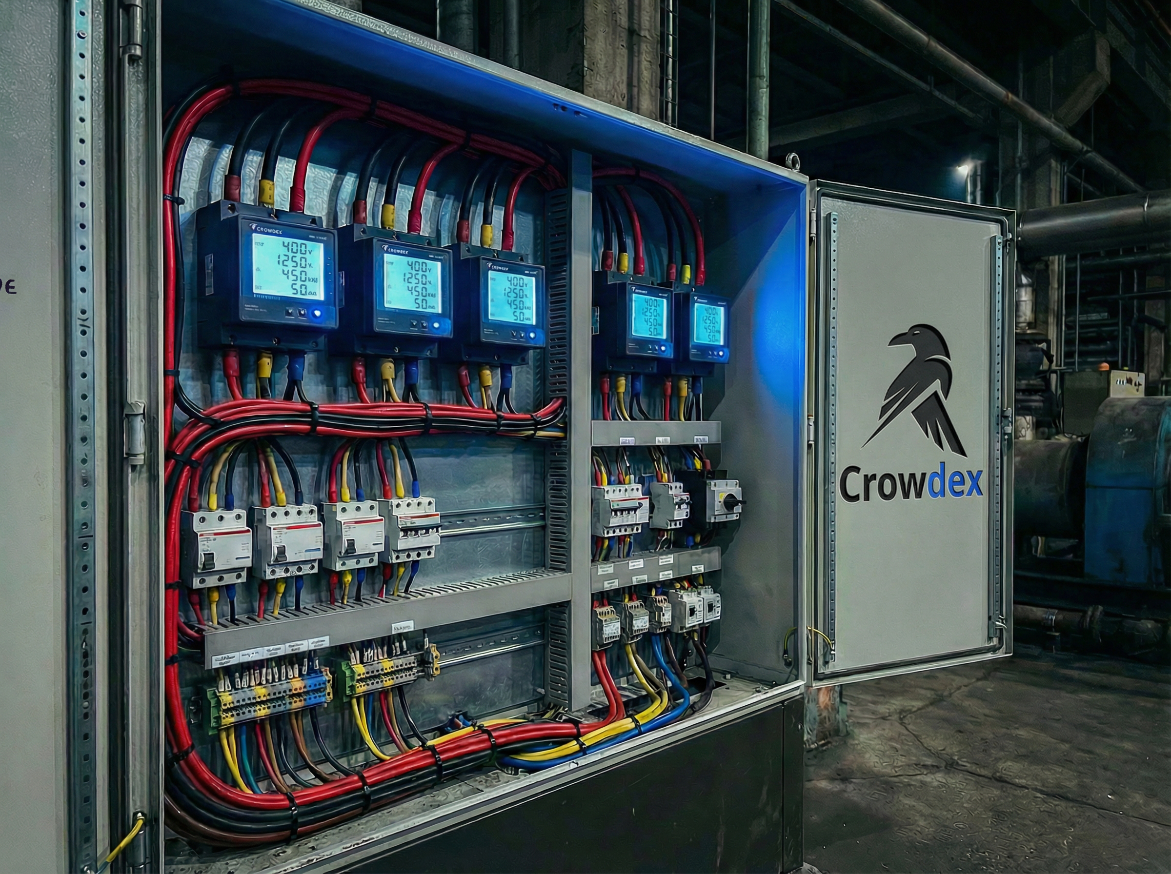 Painel elétrico industrial inteligente