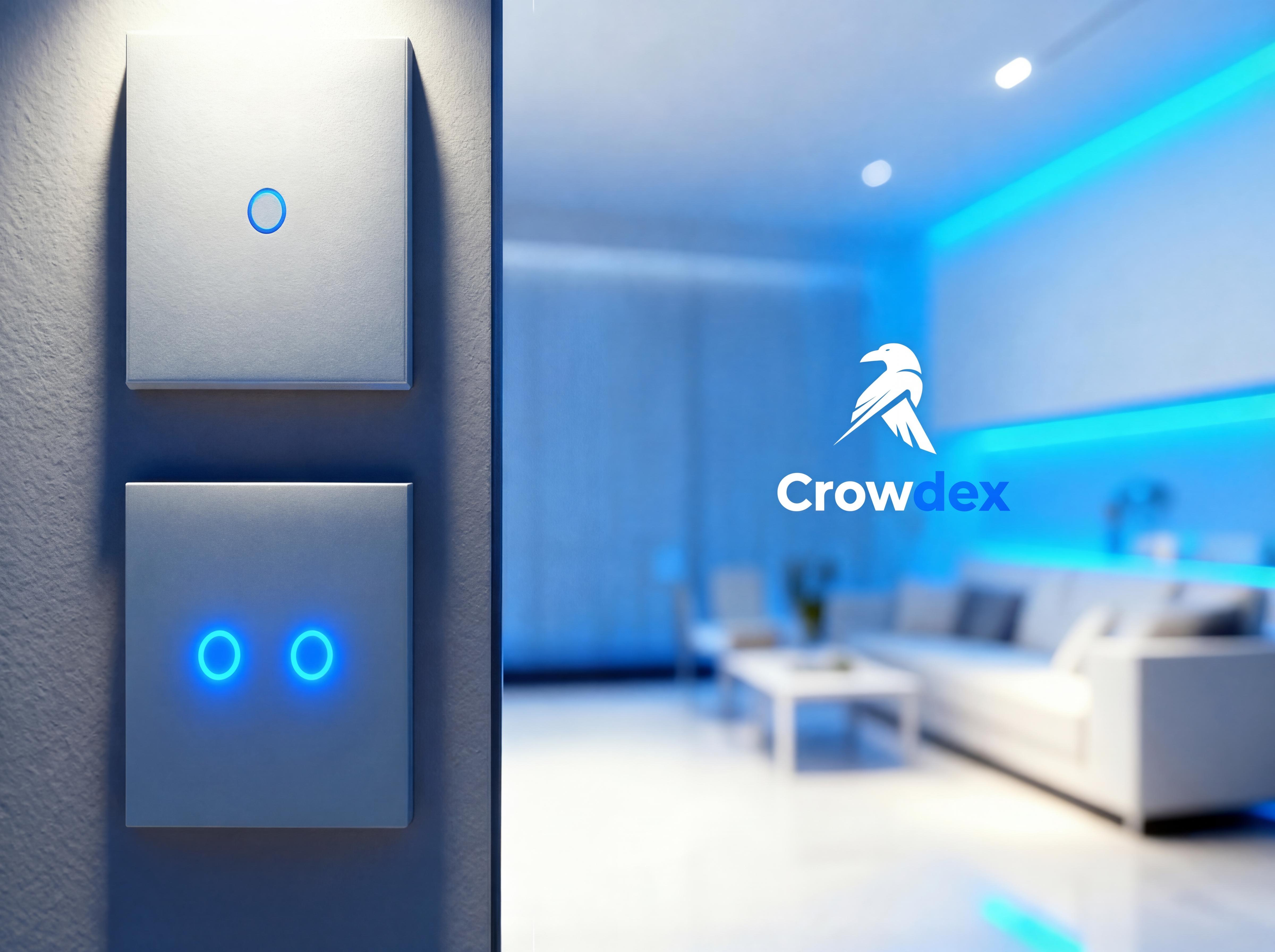 Iluminação LED e Keypad na parede